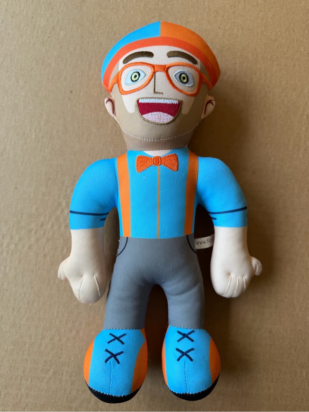 Blue & Orange Kids Plush Character Doll - Colorful Playtime Blippi